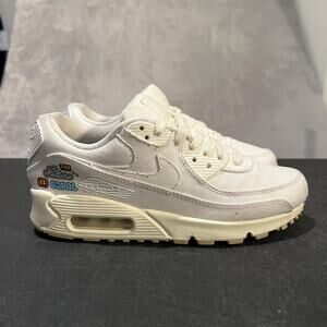 Nike Air Max 90 Shoes Womens Size 7 Sail White FD0867-133 The Future Is Equal
